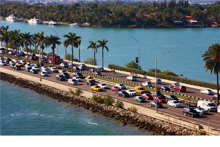 florida thanksgiving travel, miami beach traffic