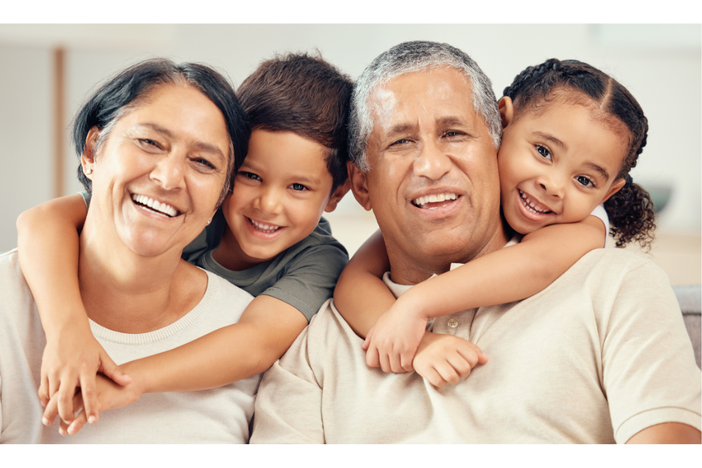 young children and grandparents