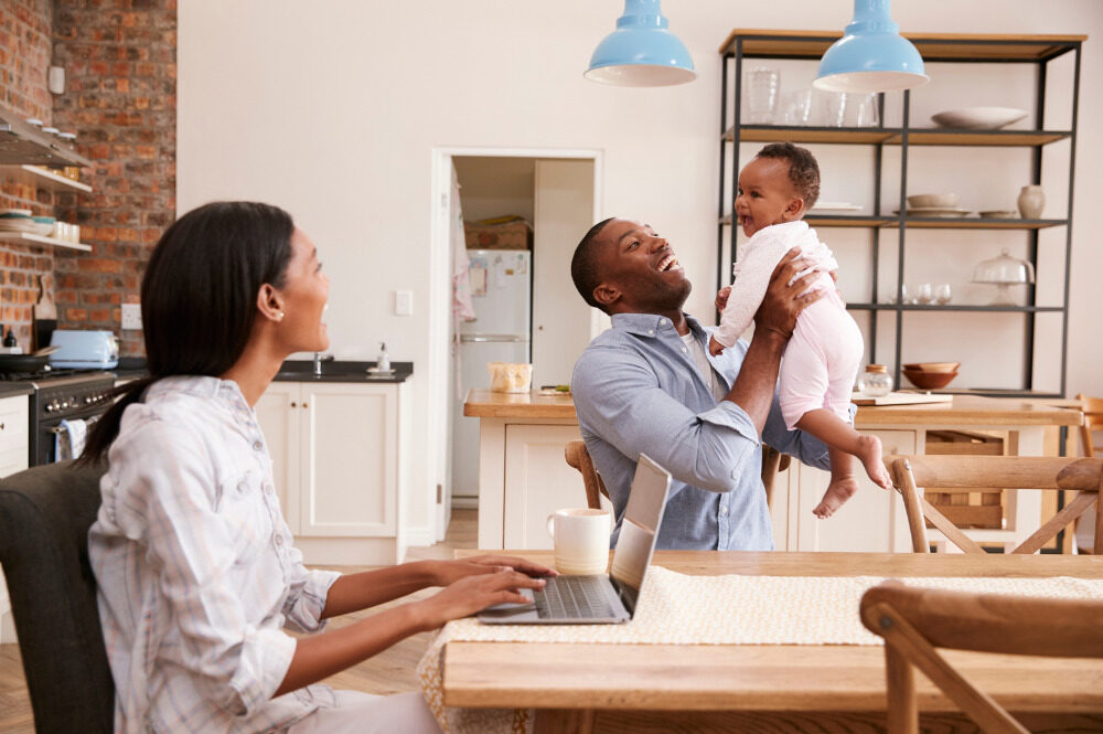 young family with baby healthcare directives 